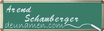 Arend Schamberger Visitenkarte
